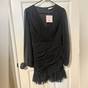 Black long sleeve mini Showpo dress!